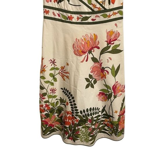 J. Crew Rousseau Floral Dress by Adrienne Watkins Cotton Size 0 - Picture 4 of 8